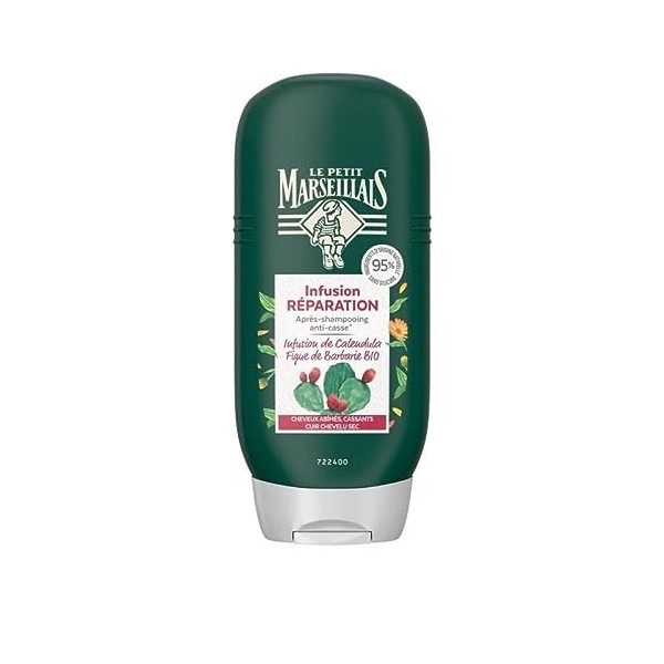 le Ptit Marseillais - Après Shampooing Réparation Infusion Calendula & Figue Barbarie Bio 200Ml - Lot De 4 - Vendu Par Lot