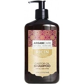 Duo Arganicare Shampooing accélérateur de croissance à l’huile de ricin Bio. 400ml + Après shampooing Reconstructeur à l’huil