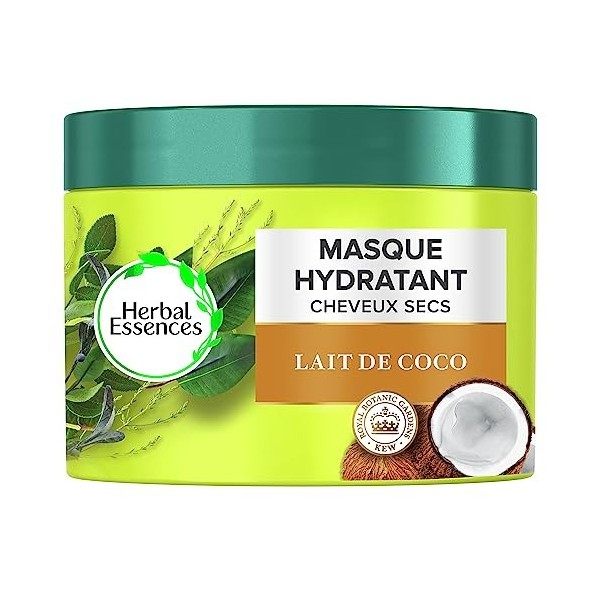 Herbal Essences Hydratation Shampoing + Après-shampoing + Masque, Au Lait de Coco, Pour Cheveux Secs