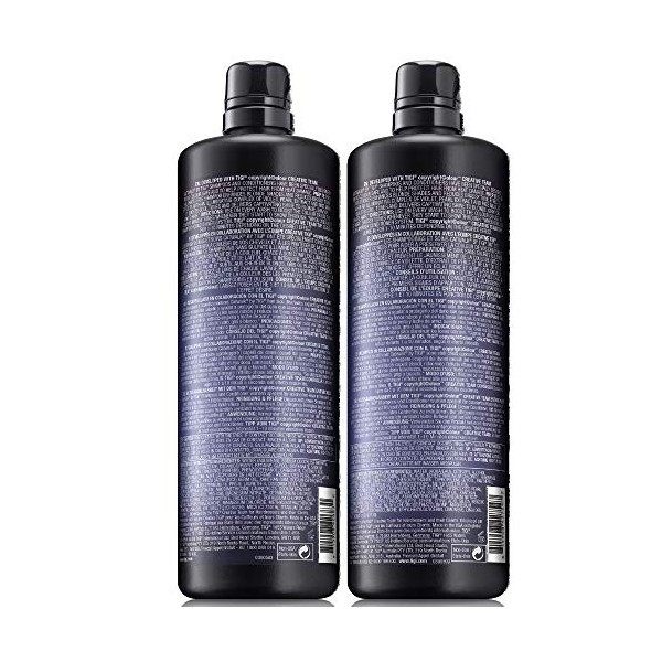 Catwalk by Tigi Fashionista Shampooing et après-shampooing violets pour cheveux blonds, lot de 2 x 750 ml