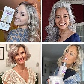 Coffret Shampoing Après Shampoing Masque Violet - Anti-Reflets Jaunes - Blond Platine Cendrés Argentés Gris - Hydrate Cheveux