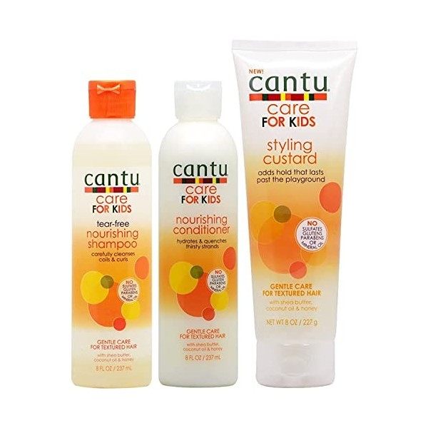 Cantu Care For Kids Ensemble shampoing + après-shampoing + crème coiffante