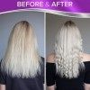 Shampoing Violet Dejaunisseur Et Apres Shampoing Blond 500ml x2 SANS SULFATE Shampoing Bleu Pour Cheveux Blonds Et Apres Sh