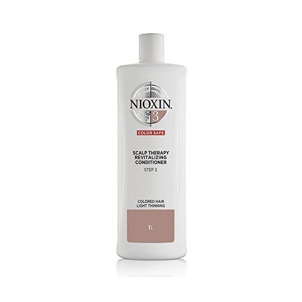 Nioxin System 3 - Après-shampoing chute légère des cheveux pour plus de volume - Cheveux colorés et fins 1L