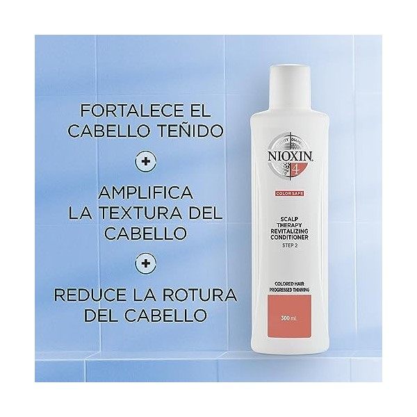 Wella Professionals Nioxin System 4 - Après-shampoing chute avancée des cheveux pour plus de volume - Cheveux colorés et très