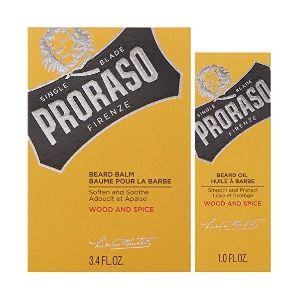 Proraso Wood &Amp. Spice Kit D’Entretien Pour La Barbe - 330 Ml , & 3 Unité Lot De 1 