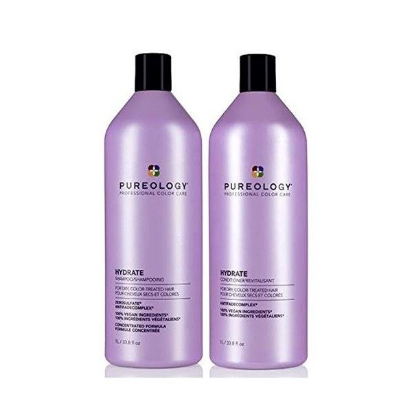 Pureology Shampooing hydratant 1000 ml et après-shampoing 1000 ml Duo 2020