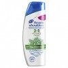 Head & Shoulders, Menthol Fresh 2en1 Shampoing et Après-shampoing Antipelliculaire, Nettoie profondément les Cheveux et le Cu