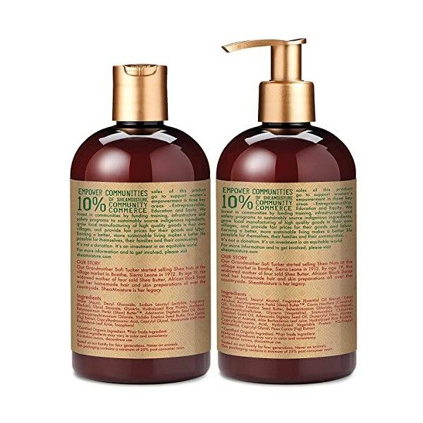 Shea Moisture Intensive Hydration Shampoo & Conditioner Set, 13 FL OZ by Shea Moisture