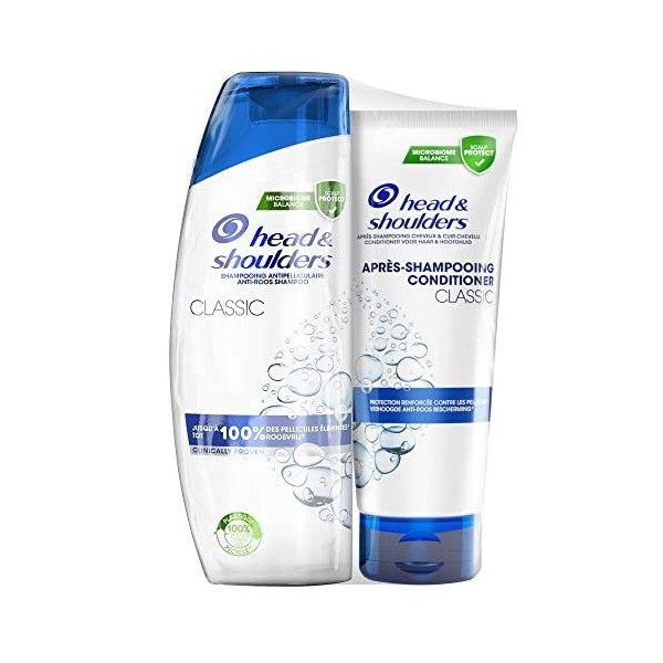 Head & Shoulders Classic Shampooing Et Après-Shampooing Antipelliculaires 285+220ml