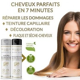2x500ML Keratine Moléculaire Régénérateur et Fortifiant Professionnel pour Cheveux abîmés | Chaleur et Décoloration, Blanchim