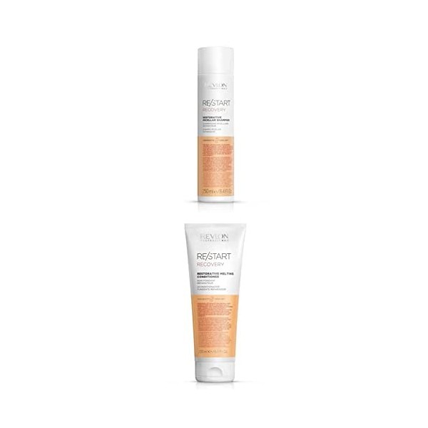 REVLON PROFESSIONAL Restart RECOVERY Routine duo shampoing/après-shampoing soin cheveux secs et abîmés