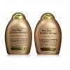 OGX – Lot de 2 shampoings et après-shampoing Ever Straight Brazilian Keratin Therapy, 385 ml