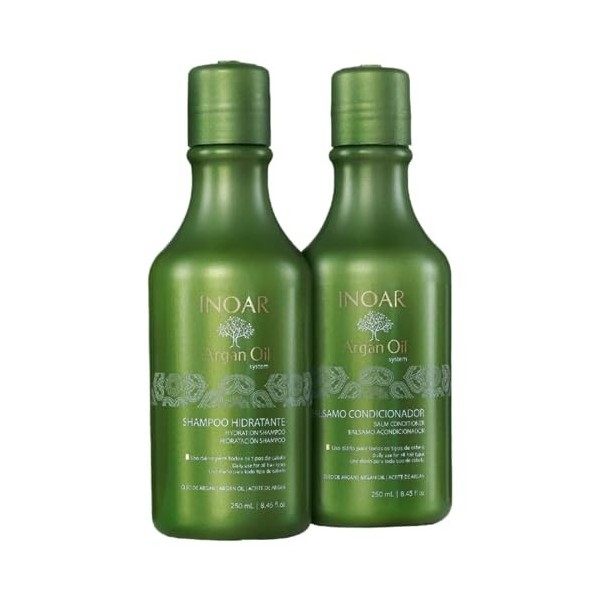 Inoar Argan Kit de Shampooing et Après-shampooing