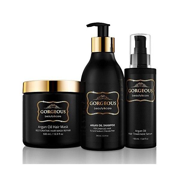 Best hair treatment gift with Argan Oil set Professional Hair care gorgeous new