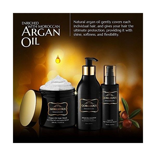 Best hair treatment gift with Argan Oil set Professional Hair care gorgeous new