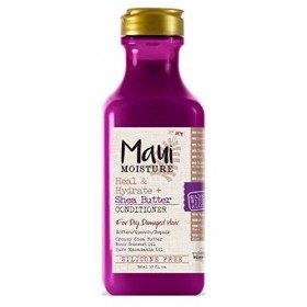 Maui Moisture Lot de 2&nbsp;produits avec shampoing hydratant au beurre de karité de 385&nbsp;ml et après-shampoing hydratant au beurre