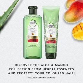 Herbal Essences Ensemble shampooing et après-shampoing sans sulfate pour cheveux colorés, shampooing sans sulfate de mangue, 