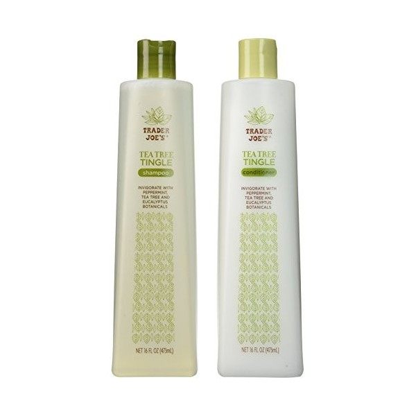 Trader Joes Tea Tree Tingle Shampoo & Conditioner by Trader Joes [Beauty] English Manual 