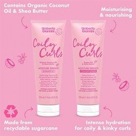 Umberto Giannini Coily Curls Ensemble shampooing et après-shampoing hydratant végétalien et sans cruauté envers les animaux p