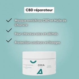 Apres Shampoing Sans Sulfate Masque 250ml OMA & ME – Apres Shampoing Sans Sulfate Sans Silicone Sans Paraben/Soin cheveux sec