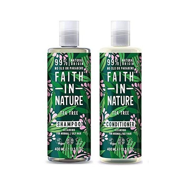 Faith In Nature Tea Tree Shampoo and Conditioner Duo Pack