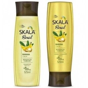 Kit de shampooing + banane et conditionneur de Bacuri Skala Brasil - 650 ml Skala Kit Shampoo + Condicionador Banana e Bacuri