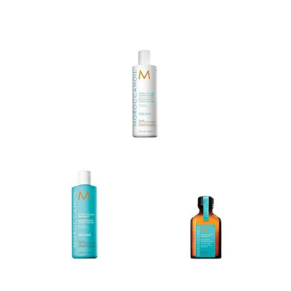 Trio Soin Original, Shampooing et Après-shampooing Extra Volume Moroccanoil