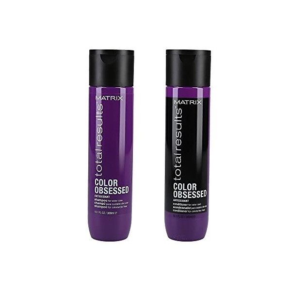 Totale Matrice Des Résultats Couleur Shampooing Et Revitalisant Obsédé 300Ml 