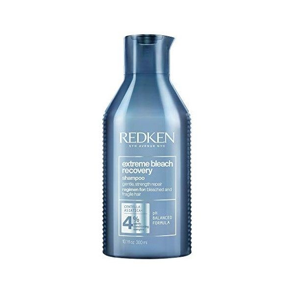 Redken Shampoing Extreme Bleach Recovery | Shampoing fortifiant qui nettoie et répare les cheveux fragilisés | 300 ml & Après