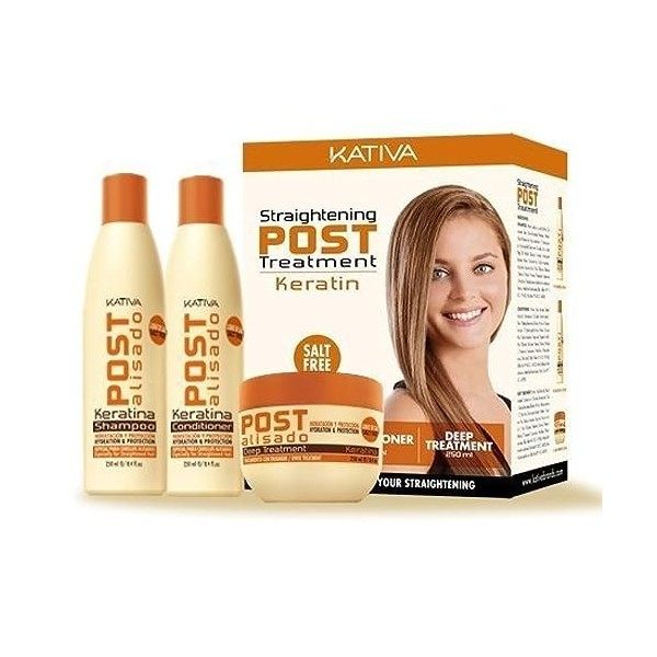 Kativa Tech Kativa Kit post-relaxant pour shampoing + après-shampoing 250 ml 250 ml + X 250 ml