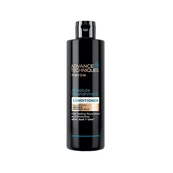 Avon Advance Techniques Absolute Nourishment Ensemble shampoing et après-shampoing aux huiles de noix de coco et dargan 250 