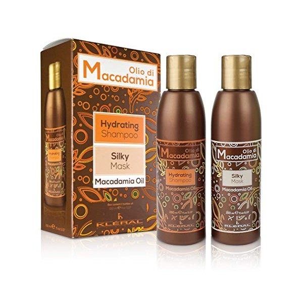 Kléral Huile de Macadamia Kit Box Duo Shampooing 150 ml + Mask 150 ml - 300 ml