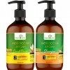 Herbishh Moroccan Argan Hair Shampoo + Argan Hair Conditioner Kit - Free from Mineral Oils, Sulphates & Parabens| For Dry & F