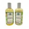 Ensemble shampooing et après-shampoing à base de plantes Elegance Natural Skin Care ravive les cheveux brillants