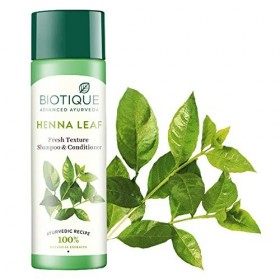 Bio Heena feuilles fraîches Texture shampooing et le revitalisant Avec Couleur Pour Cheveux foncés