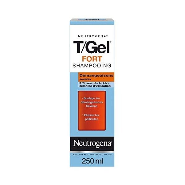 Neutrogena T/Gel Shampoing Démangeaisons Sévères et Antipelliculaire, 250ml
