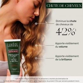 LUXÉOL - Shampooing Antichute - Volume & Brillance - Diminue La Chute De Cheveux - Soin Cheveux Enrichi En Extrait De Kératin
