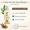 LE PETIT OLIVIER - Crème Soin Nutrition - Sans Rinçage - Huiles DOlive, Karité & Argan - Démêle, Nourrit & Répare - Cheveux 