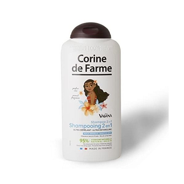 Corine de Farme, Shampooing 2 en 1 Nutritivo Vaiana, parfum Coco, 300ml