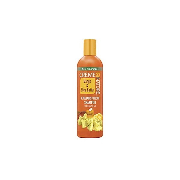 Creme of Nature, CNI, Shampoing ultra-hydratant à la mangue et au beurre de karité, pour cheveux déshydratés, nutrition et do