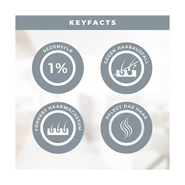 KÖ-HAIR Circulation Croissance des cheveux Shampooing avec 1% Redensyl contre la chute des cheveux 250 ml remède anti-chute d