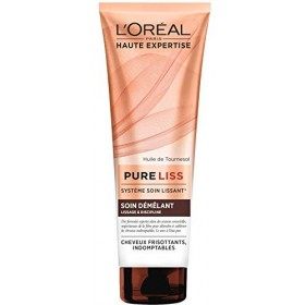 LOréal Paris Pure Liss Soin Démêlant à lHuile de Tournesol - Cheveux Frisés & Indomptables - 250 ml & Pure Liss Shampoing S