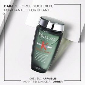 Kérastase, Genesis Homme, Shampoing Purifiant & Fortifiant, Pour Barbe & Cheveux Affaiblis en Perte de Densité, Bain de Force