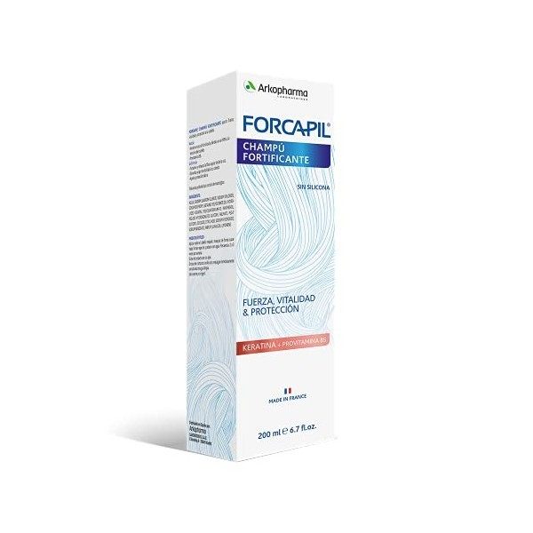 Forcapil shampooing fortifiant à la kératine 200 ml