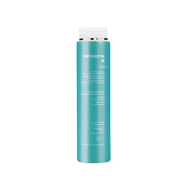 Medavita Lunghezze Solarich Hair&Body Refreshing Aftersun Shower Gel 400ml - Shampooing douche après-soleil
