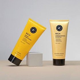COCUNAT | Coffret Rich Cheveux secs, bouclés, abîmés ou colorés | Shampoing et après-shampoing naturel | Frisottis | Hydratat
