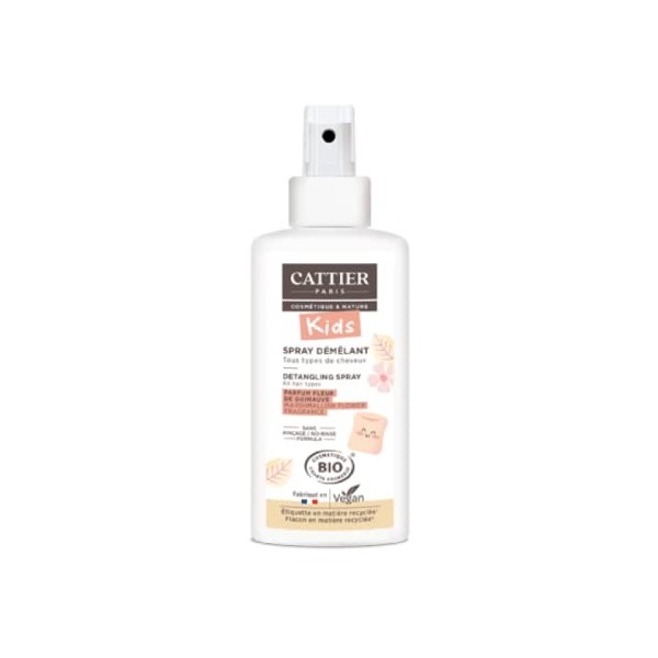 Cattier Kids Spray Démêlant Parfum Fleur de Guimauve Bio 200 ml