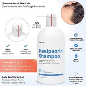 Shampooing Healpsorin 500 ml pour le traitement du psoriasis, avec d’acide salicylique & 1% de Dermosoft® Decalat