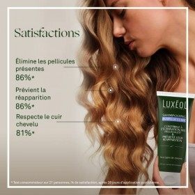 LUXÉOL - Shampooing Antipelliculaire - Élimine & Prévient La Réapparition Des Pellicules - Respecte Le Cuir Chevelu - Tous Ty